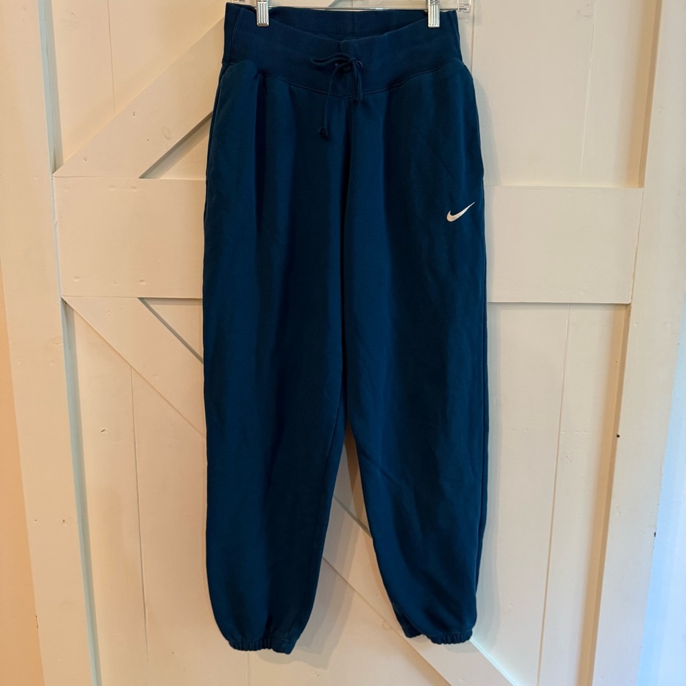 Women’s Nike Sportswear Fleece Joggers in Blue Small **See Pics for Details**‎